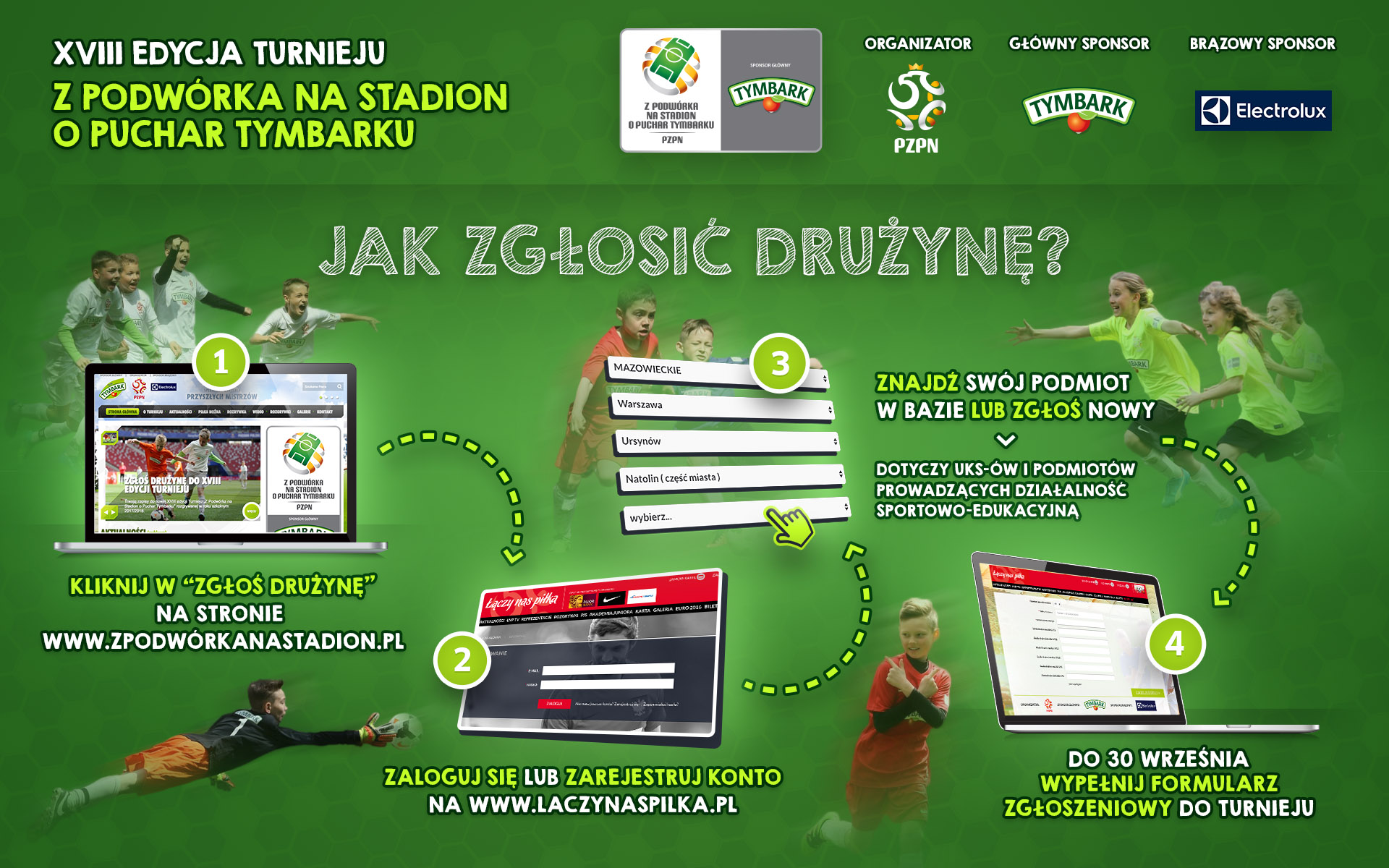 Jak zgłosić drużynę - infografika