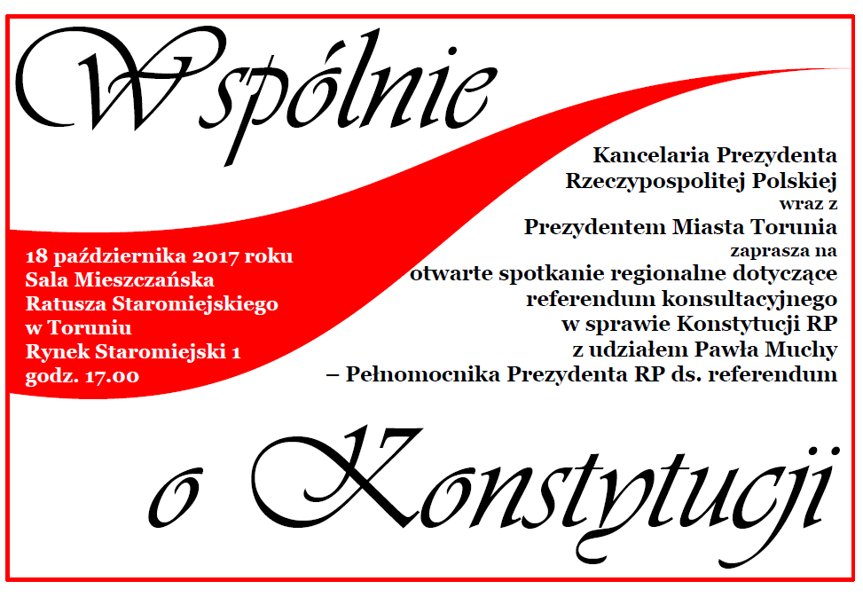 Plakat Toruń z zaproszeniem