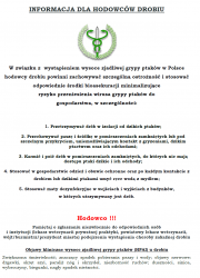 plakat informacyjny