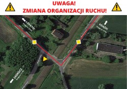 Zmiana organizacji ruchu - mapa dróg