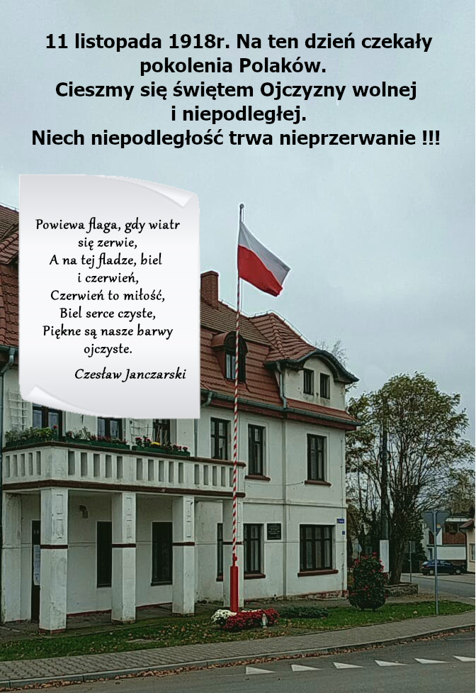 11 listopada 1918r. Na ten dzień czekały pokolenia Polaków.   Cieszmy się świętem Ojczyzny wolnej  i niepodległej. Niech niepodległość trwa nieprzerwanie !!!