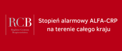 stopień alarmowy alfa-crp na terenie całego kraju