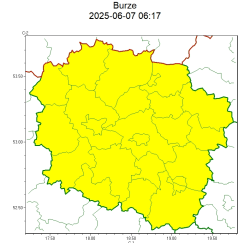 mapa ostrzeżenia