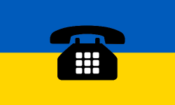 ukraina flaga telefon