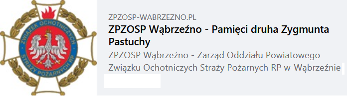 link zewnętrzny do strony Zarządu Oddziału Powiatowego  Związku Ochotniczych Straży Pożarnych RP  w Wąbrzeźnie